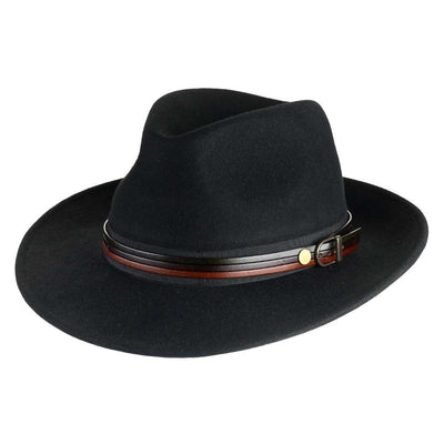 Rainproof Merino Wool Felt Fedora Hat