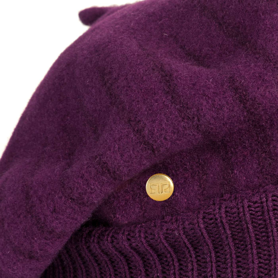 Soft French Beret in Knitted Wool