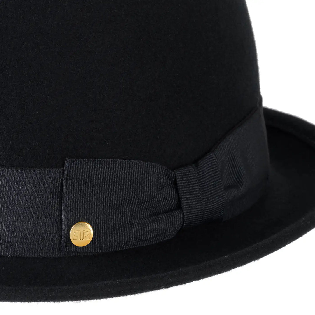 Cappello Trilby Classico in Feltro Raso di Lapin con Fodera