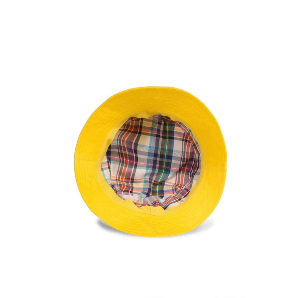 cappello da pescatore sartoriale estivo unisex foto con vista interna color giallo primario nesti