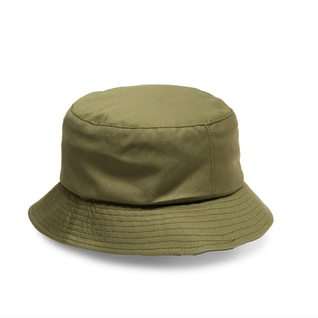 cappello da pescatore sartoriale estivo unisex foto con vista laterale color verde militare primario nesti
