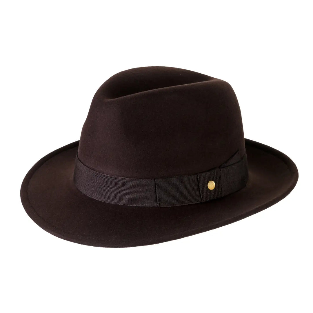 Cappello Fedora in Feltro di Cashmere Antipioggia