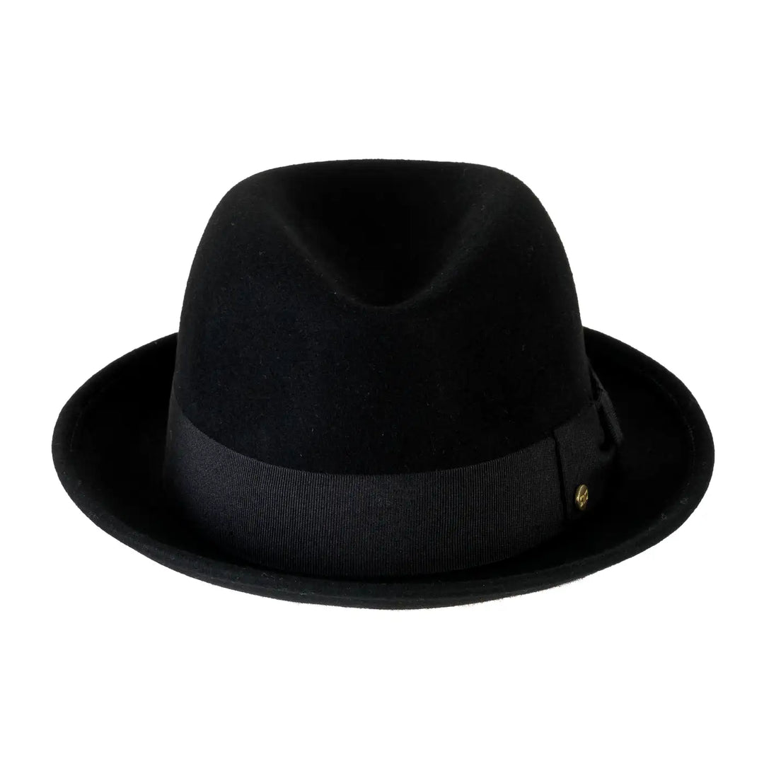 Cappello Lobbia Homburg Classico in Feltro di Lana Merinos