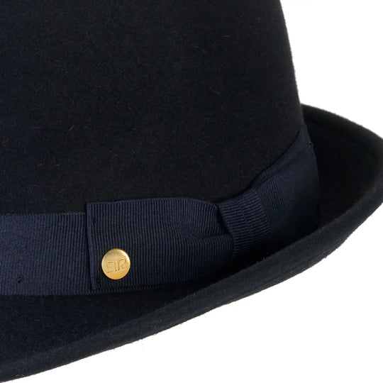 Cappello Trilby Classico in Feltro Raso di Lapin con Fodera