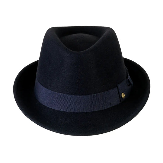 Cappello Trilby Classico in Feltro Raso di Lapin con Fodera