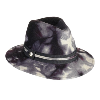 Cappello Fedora Unisex color Grigio, in feltro di lana merinos da uomo, foto con vista inclinata - Primario Nesti