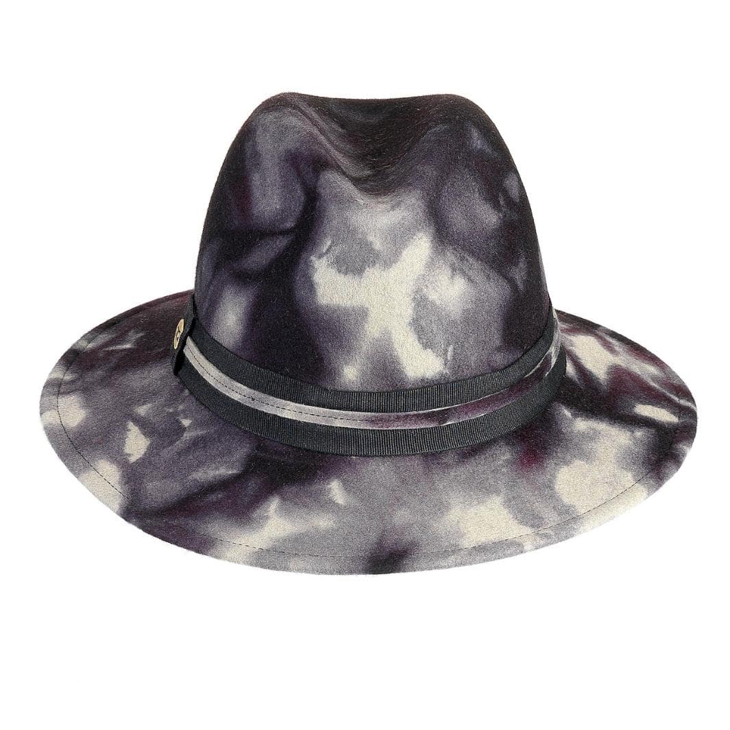 Cappello Fedora Unisex color Grigio, in feltro di lana merinos da uomo, foto con orientamento frontale - Primario Nesti