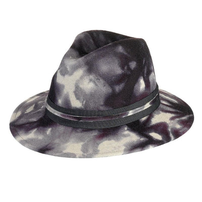 Cappello Fedora Unisex color Grigio, in feltro di lana merinos da uomo, foto con orientamento laterale - Primario Nesti