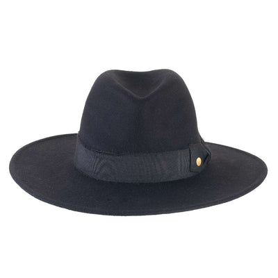 Cappello Fedora Esclusivo color Nero, in feltro di lapin, foto con orientamento frontale - Primario Nesti