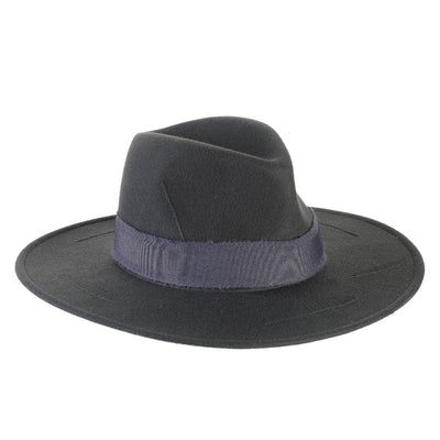 Cappello Fedora Esclusivo color Grigio, in feltro di lapin, foto con orientamento laterale - Primario Nesti